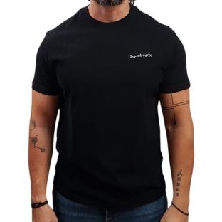 T-Shirt Noir/Crème Homme Superdry Essential vue 0