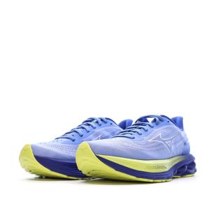 Chaussures de Running Bleues Femme Mizuno Wave Skyrise 7 vue 0