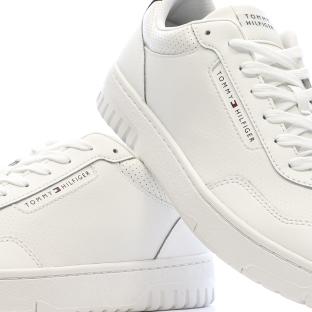 Baskets Blanches/Olive Homme Tommy Hilfiger Th Hi Vulc vue 0
