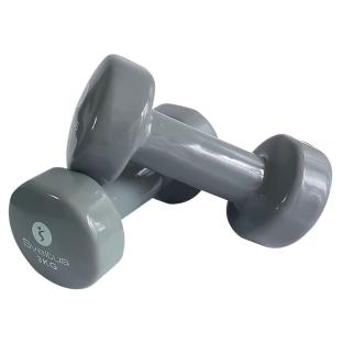 X2 Mancuernas grises con recubrimiento epoxi Sveltus de 3 kg ver 0
