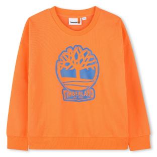 Sweat Orange Garçon Junior Timberland T60444 Nectarine vue 0