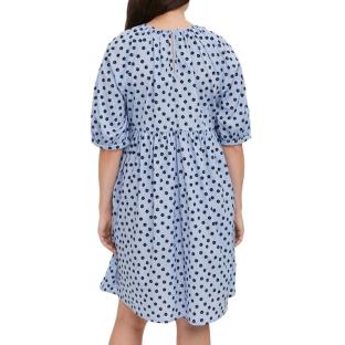 Robe de Grossesse Bleu Femme Vero Moda Marternity Meva vue 0