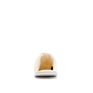 Calvin Klein Jeans Slipper Satin Moire White Women's Slippers Photo of the Espace des Marques %store% store - view of %key%