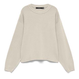 Pull Beige Femme Vero Moda Gold Lux vue 0
