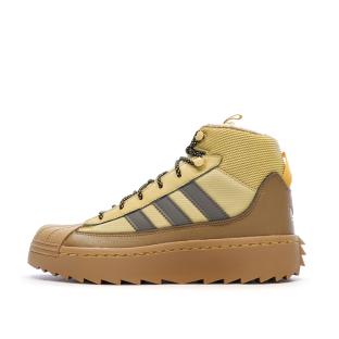 Baskets Camel/Jaune Femme Adidas Superstar Winter vue 0