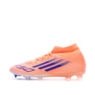 Chaussures de Foot Orange Adidas F50 League Mid FG/MG vue 0