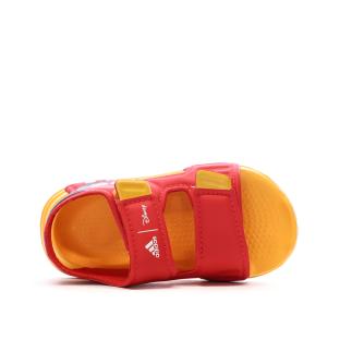 Sandales Rouges/Jaunes Adidas Altaswim Mickey vue 0