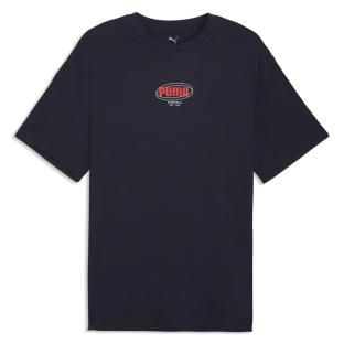 Puma Men’s Navy/Red Relaxed T-shirt Photo of the Espace des Marques %store% store - view of %key%