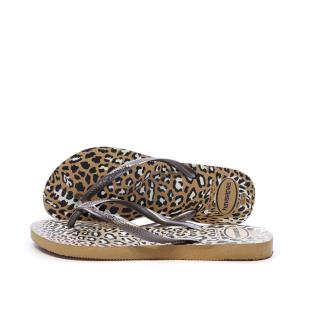 Chanclas marrones para mujer Havaianas Slim Animals Infradito ver 0