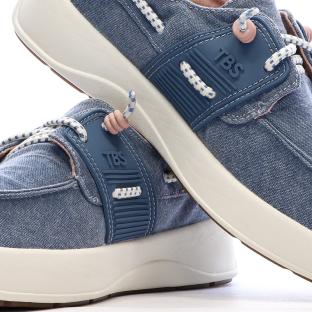 Chaussures bateau Bleu Femme TBS Cotton Canvas Argile vue 0