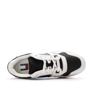 Baskets Blanches/Noires Homme Tommy Hilfiger Tjm Retro Basket vue 0