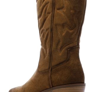 Santiags Hautes Camel Femme Xti 144308-CAM vue 0