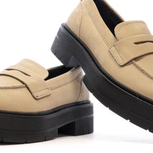 Mocassins Beige/Noir Femme Geox Spherica vue 0