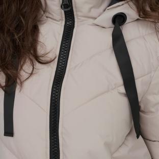 Women's Long Jacket Ecru JDY Padded Photo of the Espace des Marques %store% store - view of %key%