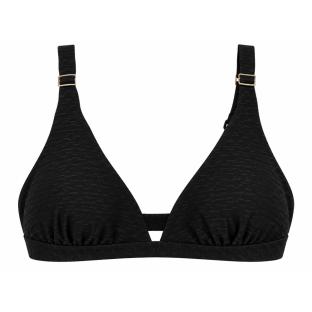 Top de bañador triangular negro para mujer «Grain de Sable» Diana ver 0