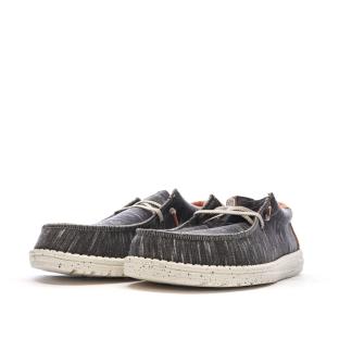 Chaussures Grises Chiné Homme Hey Dude Wally Jersey vue 0