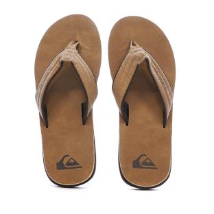 Braune Herren-Flip-Flops von Quiksilver Carver Nubuck Ansicht 0