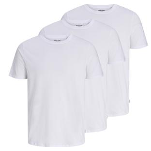 x3 T-Shirts Blanc Homme Jack & Jones Underwear vue 0