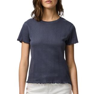 Camiseta de mujer azul marino Pieces Marie ver 0