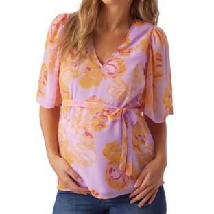 Blouse de Grossesse Violette/Orange Femme Vero Moda Maternity Dino vue 0