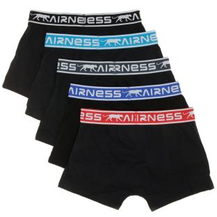 Juego de 5 calzoncillos bóxer negros para chicos Airness ver 0