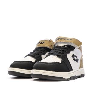 Baskets Noires/Blanches Garçon Lotto Ravenne vue 0