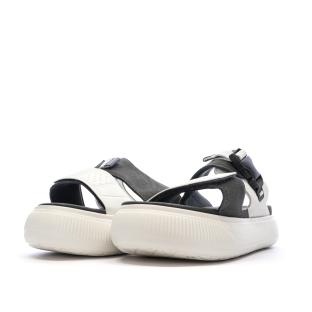 Claquettes Beige/Noire Femme Puma Suede vue 0