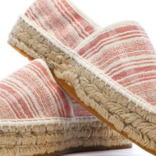 Women’s White/Red Espadrilles – Pare Gabia Aduna Photo of the Espace des Marques %store% store - view of %key%
