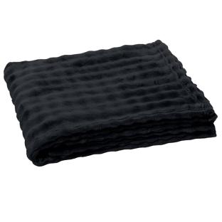 Schwarzes Flanell-Plaid „Today Damier“, 130 x 180 cm Ansicht 0