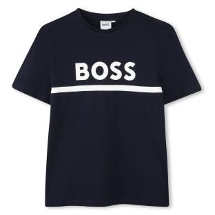 Camiseta azul marino para niño de Hugo Boss J52701 ver 0
