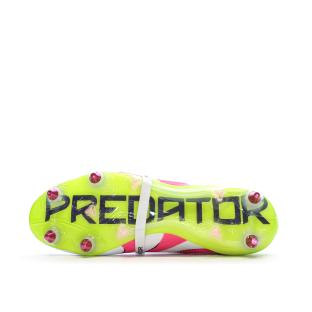 Chaussures de Foot Blanc/Rose Homme Adidas Predator Elite FT SG vue 0