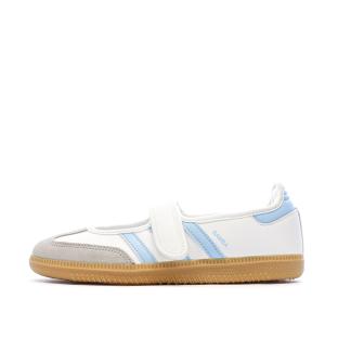 SAMBA JANE Baskets Blanc/Bleu Adidas vue 0