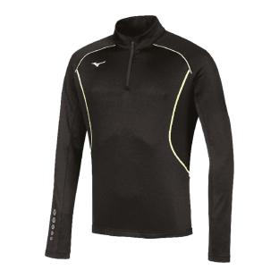 Sweat Noir/Vert Homme Mizuno Team Premium Warmer vue 0