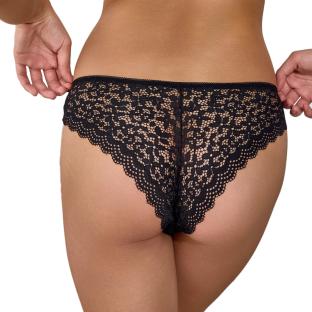 Tanga Schwarz Frau Les Petites Bombes MONA Ansicht 0
