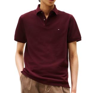 Tommy Hilfiger Herren-Polo in Bordeaux, Regular-Passform Ansicht 0