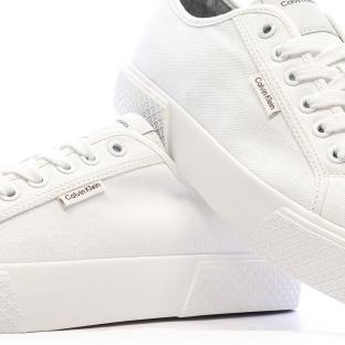 Weiße Herren-Sneaker von Calvin Klein Jeans mit Schnürung Ansicht 0