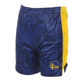 Short de Basketball Bleu/Jaune Garçon NBA Golden State Warrior vue 0