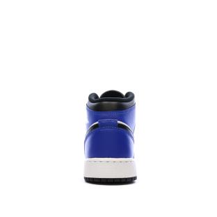 Nike Air Jordan 1 Mid Boys' Blue/White Sneakers Photo of the Espace des Marques %store% store - view of %key%