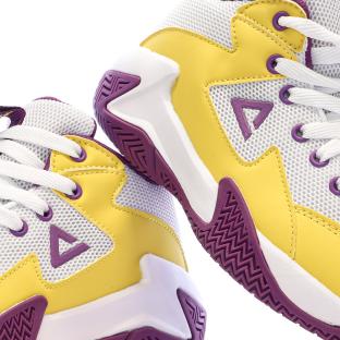 Zapatillas de baloncesto blancas y moradas para niña PEAK SPORT Game 2 ver 0