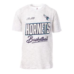 Camiseta para niño gris/morada/azul NBA Hornets Charlotte ver 0