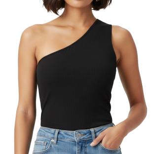 Camiseta negra de mujer Pieces Cruka ver 0