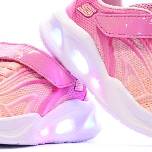 Baskets Rose Fille Skechers Sola Glow vue 0