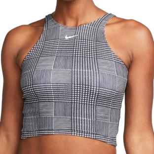 Débardeur Noir/Gris Femme Nike Crop Tank vue 0