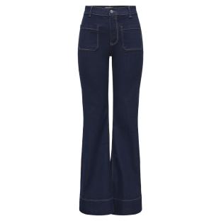Jean Flared Bleu Foncé Only Cypress Rinse vue 0