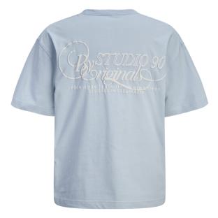 Blaues T-Shirt für Jungen von Jack & Jones, Modell „Niagara“, Rundhalsausschnitt Ansicht 0
