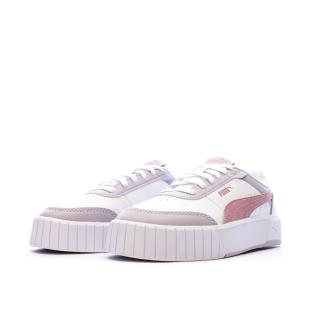 Sneakers Weiß/Pink Mädchen Puma Carina Mia Ansicht 0