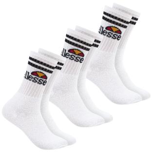 3 Paar weiße/schwarze Herrensocken von Ellesse SBSA Ansicht 0
