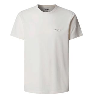 T-Shirt Blanc Homme Pepe jeans Originalss vue 0