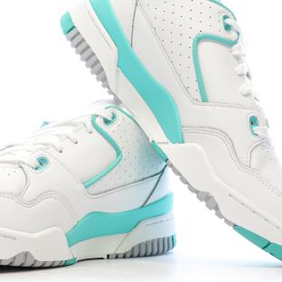 Baskets Blanches/Turquoises Homme Le Coq Sportif Nineties vue 0