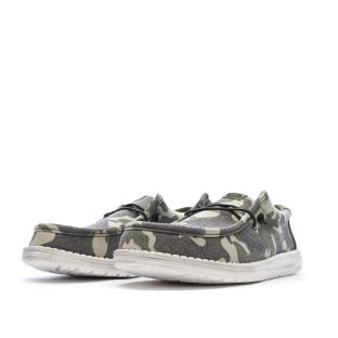 Chaussures Militaire Kaki Homme Hey Dude Camo vue 0